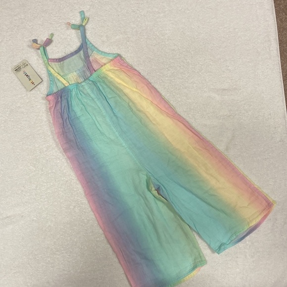 NWT take pride pastel rainbow summer romper 100% cotton - Picture 6 of 10
